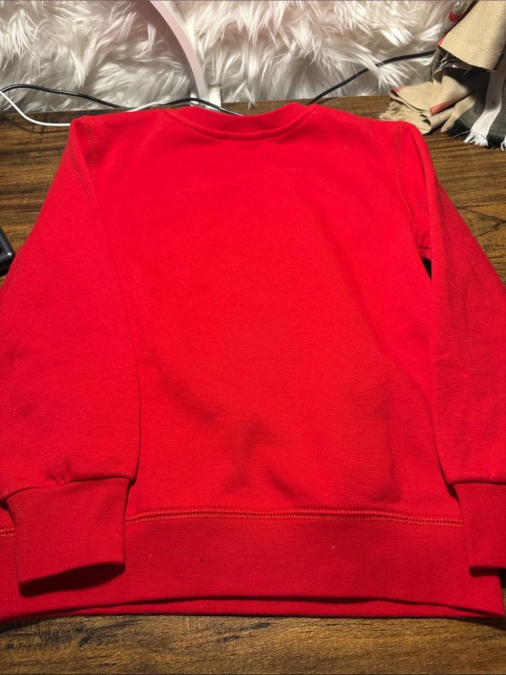 Ralph Lauren Kids Red Polo Bear Pullover Sweatshirt